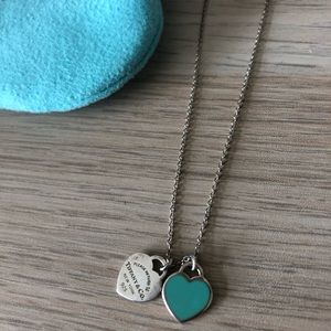 Tiffany & Co. Mini Double Heart Tag Pendant